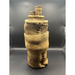 vintage‎ mcm studio pottery vessel vase signed jerry berta 1970